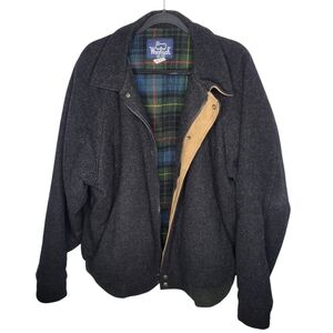 Vintage 80s Woolrich Mens Blanket Line Wool Jacket Size XL Made in USA